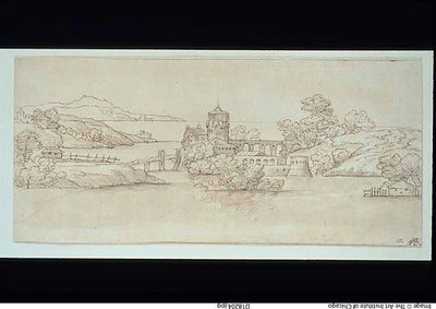 Landscape with Castle by Giovanni Francesco Grimaldi