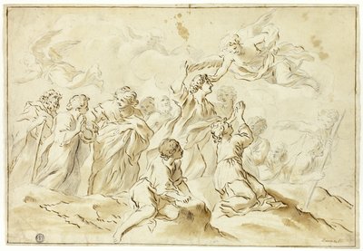 Blessed Ascending to Heaven by Giovanni Francesco Romanelli