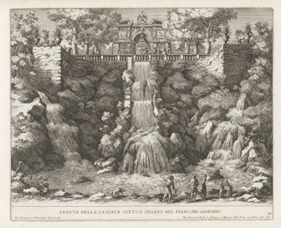 Cascade in the Gardens of the Villa d