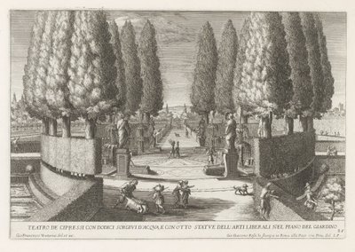 Circle of Cypresses in the Gardens of the Villa d
