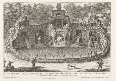Fountain of the Eagle in the Vatican Gardens by Giovanni Francesco Venturini