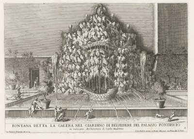 Fontana della Galera in the Vatican Gardens by Giovanni Francesco Venturini