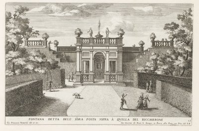 Fountain in the Gardens of the Villa d