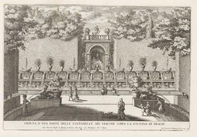 Fountain in the Gardens of the Villa d