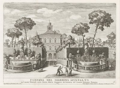 Fountains in the Gardens of Villa Montalto Negroni in Rome by Giovanni Francesco Venturini