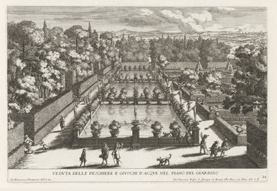 Fish Ponds in the Gardens of Villa d