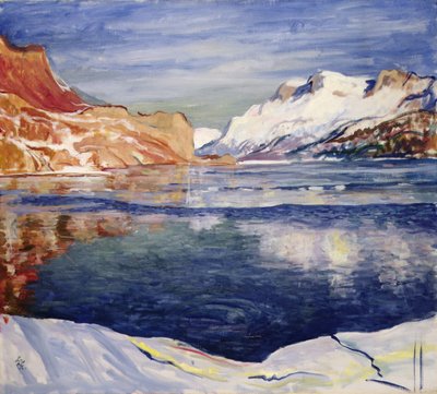 Freezing Lake, Maloja by Giovanni Giacometti