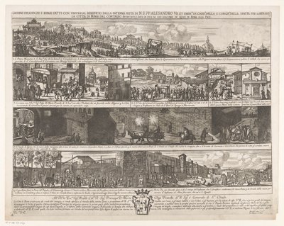 Procession to Free Rome from the Plague by Giovanni Giacomo de