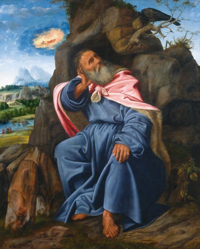 Elijah Fed by the Raven, c. 1510 by Giovanni Girolamo Savoldo