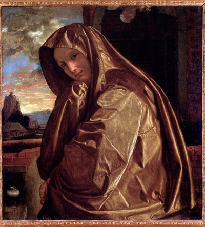 Representation of Saint Mary Magdalene by Giovanni Girolamo Savoldo