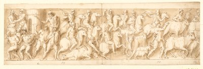 A German Settlement is Destroyed; the Fleeing Germans are Pursued; Women and Animals are Taken Away by Giovanni Guerra