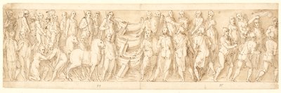 The Sarmatians Surrender; Germans are Led Across the Danube; Germans Being Accused by Sarmatians Before Marcus Aurelius; Beginning of a Beheading Scene by Giovanni Guerra