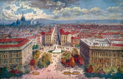 Milan: Panorama from the Castle by Giovanni Guerzoni