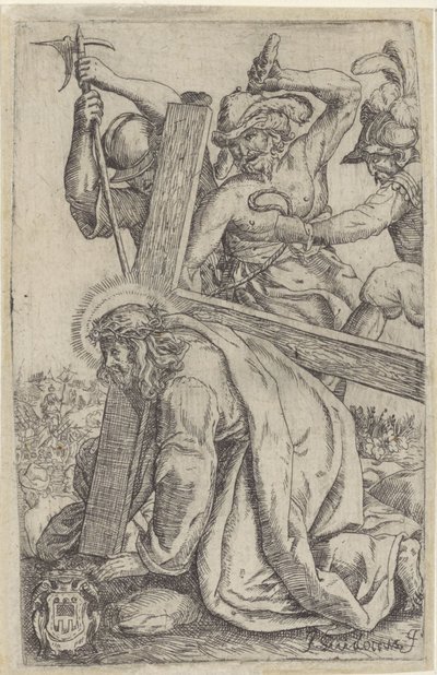 Christ Collapsing Under the Weight of the Cross by Giovanni Guidotti