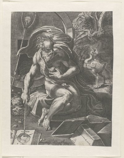 Diogenes by Giovanni Jacopo Caraglio (attributed to)