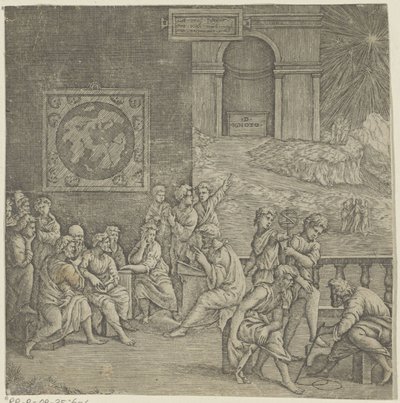 School of a Philosopher by Giovanni Jacopo Caraglio (attributed to)