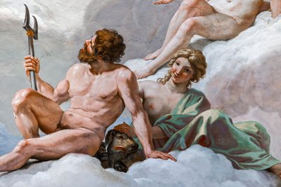 Pluto, God of the Underworld, and His Wife, Prosperine (Detail) by Giovanni Lanfranco