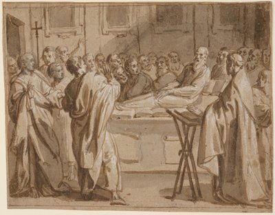 The funeral of Raymond Diocrès: an episode from the story of St Bruno by Giovanni Lanfranco