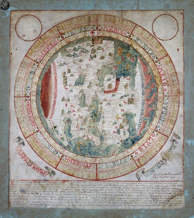 World Map, Illumination by Giovanni Leardo by Giovanni Leardo