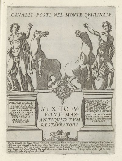 Dioscuri on the Quirinal by Giovanni Maggi