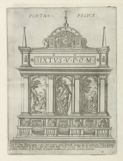 Fountain of Acqua Felice by Giovanni Maggi