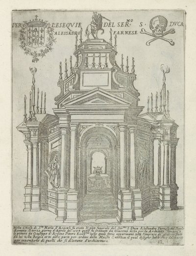 Tomb Monument of Alessandro Farnese in Santa Maria in Aracoeli in Rome by Giovanni Maggi
