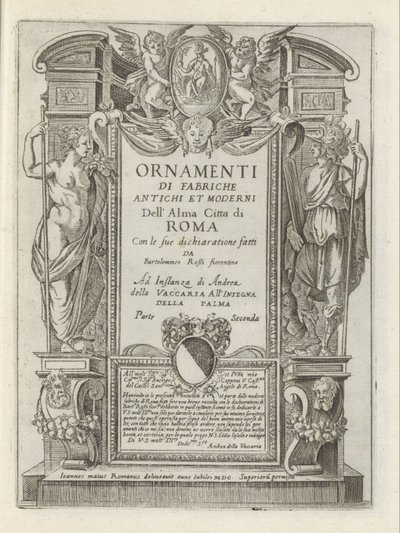 Title Page with Allegorical Figures and Putti by Giovanni Maggi