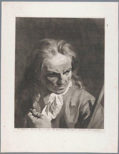 Man with Rosary and Stick, possibly Giambatista Albrizzi by Giovanni Marco Pitteri