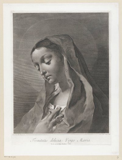 Mary (Trinitatis Delicia Virgo Maria) by Giovanni Marco Pitteri
