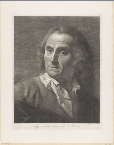 Portrait of Printmaker Giovanni Marco Pitteri by Giovanni Marco Pitteri
