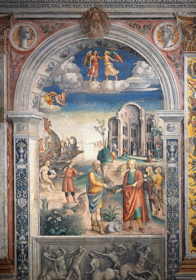 Fresco by Giovanni Maria Falconetto, Hall of Zodiac, Palazzo D