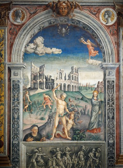Fresco by Giovanni Maria Falconetto, Hall of Zodiac, Palazzo D