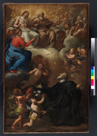 Vision of St Philip Neri (Modelletto for 