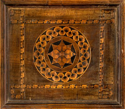 Lignaean Canonical Choir, Inlaid by Giovanni Maria Platina (1484), Lower Stall by Giovanni Maria Platina
