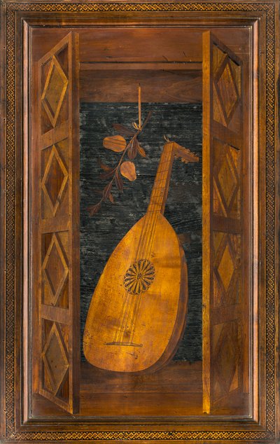 Lignaean Canonical Choir, Inlaid by Giovanni Maria Platina 1484, Superior Stall by Giovanni Maria Platina