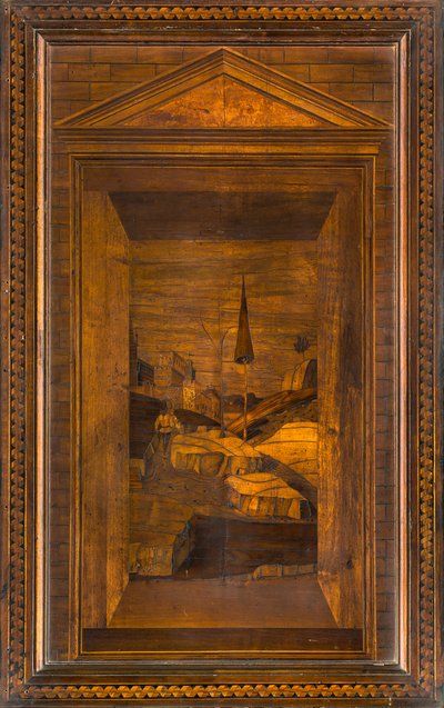 Lignaean Canonical Choir, Inlaid by Giovanni Maria Platina 1484, Superior Stall by Giovanni Maria Platina