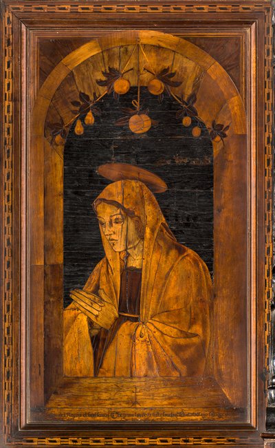 Lignaean Canonical Choir, Superior Stall by Giovanni Maria Platina