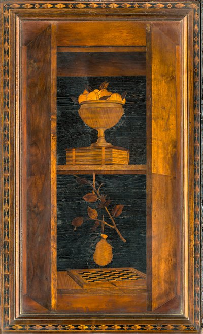 Lignaean Canonical Choir, Inlaid by Giovanni Maria Platina 1484, Superior Stall by Giovanni Maria Platina