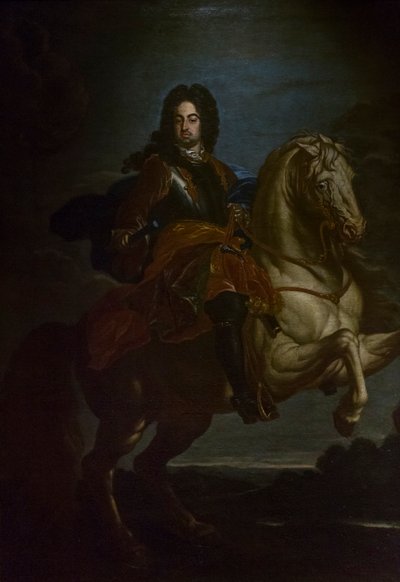 Portrait of Francesco Farnese on Horseback by Giovanni Maria delle called Mulinaretto Piane