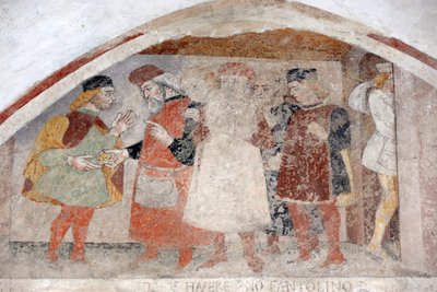Scheming to abduct Simon, Stories from life of Blessed Simon of Trent by Giovanni Marinoni
