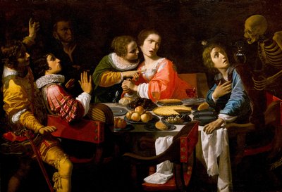 Death Comes to the Banquet Table Memento Mori by Giovanni Martinelli