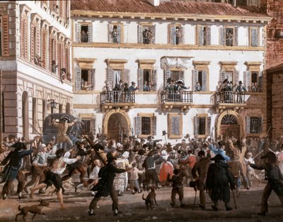 General Domenico Pino Harangue Insurges in Milan on 20/04/1811 by Giovanni Migliara