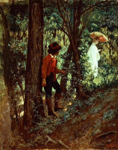 In woods by Giovanni Mochi
