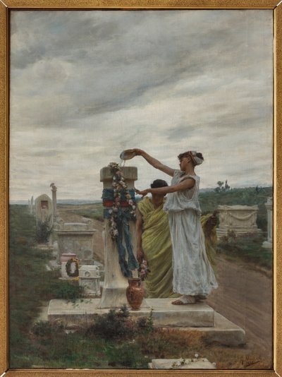 Honour to the Heroes (a rite in ancient Greece) by Giovanni Muzzioli