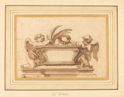 Study for a Reliquary Sarcophagus by Giovanni Odazzi