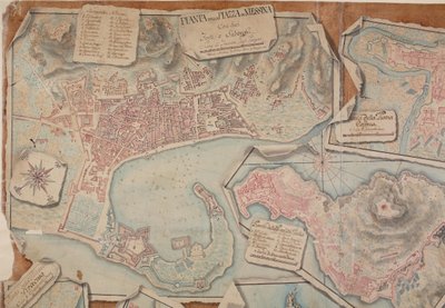 Plan of the Piazza di Messina by Giovanni Ottone di Berger