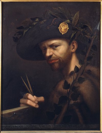Self-portrait as Abbot of the Accademia della Valle di Blenio by Giovanni Paolo Lomazzo