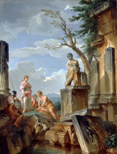 Ruins with a Sibyl and Other Figures, c1720 by Giovanni Paolo Panini