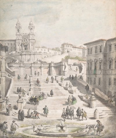 Scalinata della Trinità dei Monti, ca. 1756-58 by Giovanni Paolo Panini