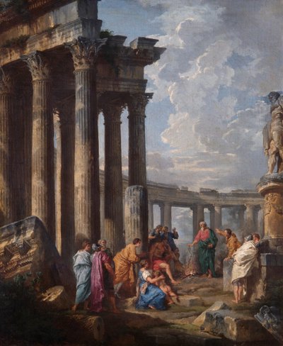 St Paul at Malta, Grasping the Viper by Giovanni Paolo Panini